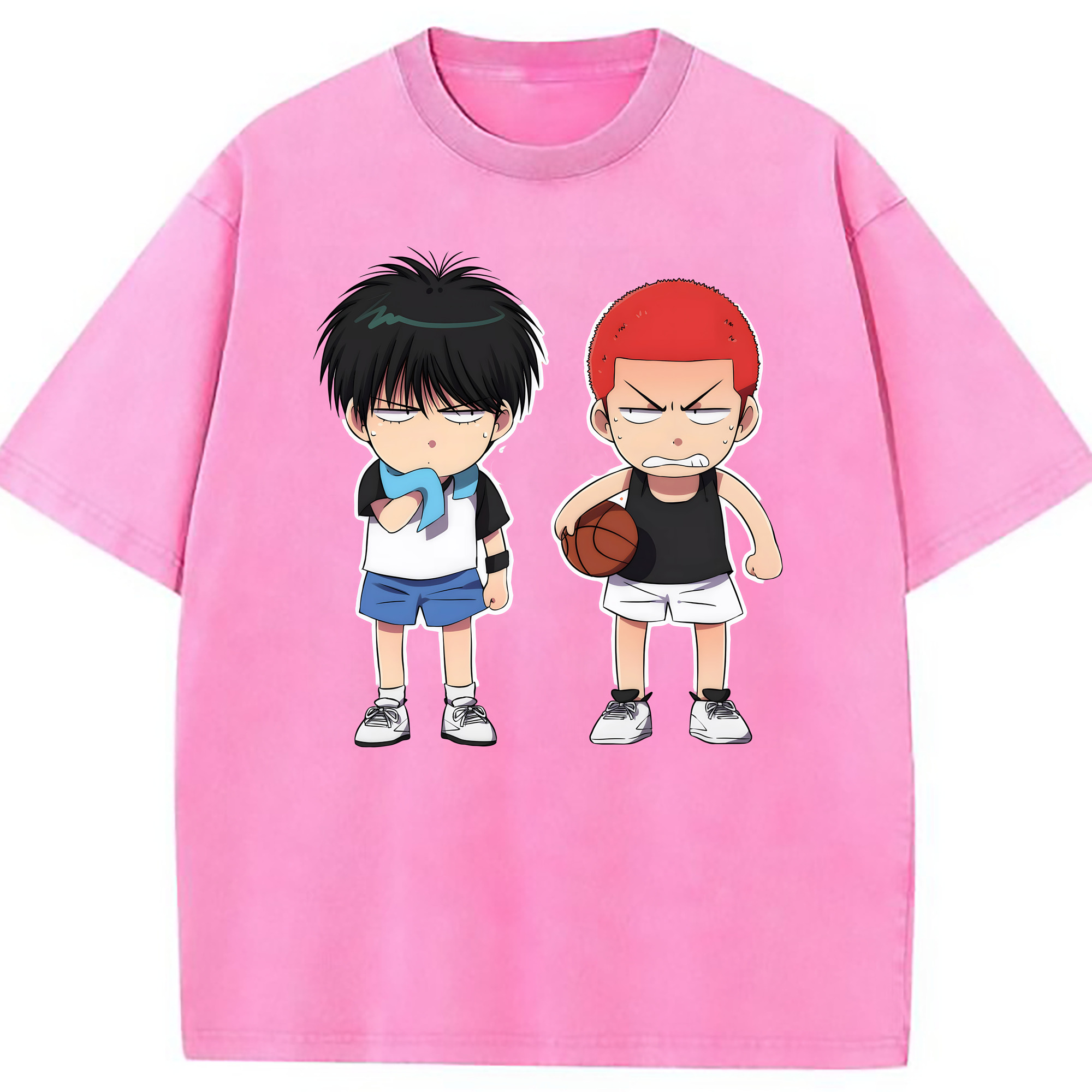（画像用） SLAM DUNK／スラムダンク 綿100% ヴィンテージ風 半袖Tシャツ（フロントプリント）